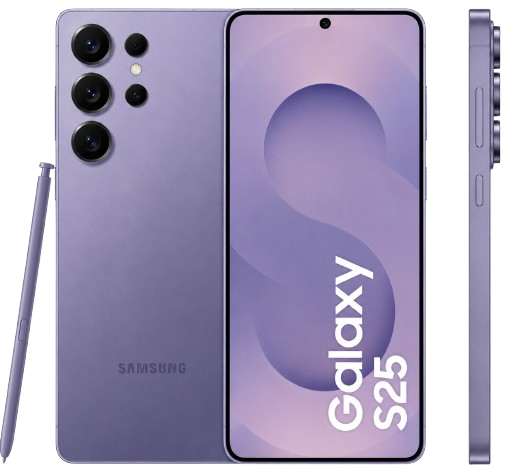 Samsung Galaxy S25 in purple